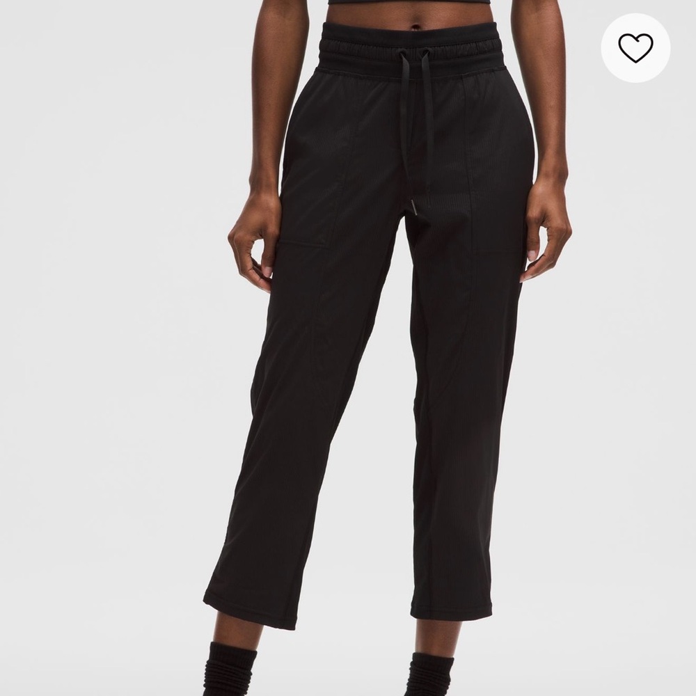 Lululemon Dance Studio Black Mid Rise Cropped  Pants